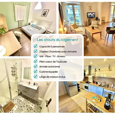 Atelier Des Teinturiers  Clim - Centre - Linge Fourni Apartment Toulouse